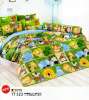 TOTO ชุดเครื่องนอน เฉพาะผ้าปูที่นอน 6 ฟุต ลายการ์ตูนรูปสัตว์ โทนสีเขียว TT523