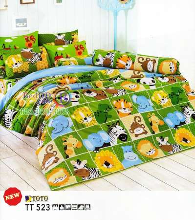 ราคาพิเศษ TOTO ชุดเครื่องนอน เฉพาะผ้าปูที่นอน 6 ฟุต ลายการ์ตูนรูปสัตว์ โทนสีเขียว TT523
แนะนำซื้อชั่วโมงนี้