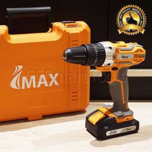IMAX สว่านกระแทก ไร้สาย 24v รุ่น 3 ระบบ พร้อมอุปกรณ์ 15ชิ้น (แบต 2ก้อน)
