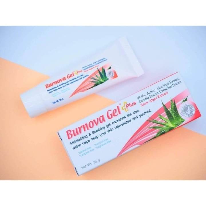 ราคา BURNOVA GEL PLUS SNOW ALGAE 25g เหมาะสำหรับผิวที่มีปัญหาริ้วรอย แผลหลุมสิว ให้กลับมาเนียน สุขภาพดี 25 กรัม (1 หลอด ) รีวิว