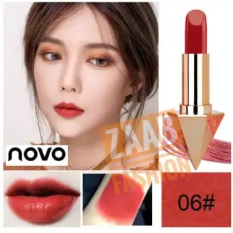 ลิปฝาครอบแบบแม่เหล็ก ติดทน เนื้อแมท โนโวลิปเพชร zaab ดูแพง 100 Novo Lipstick Diamond Fashion เนียนละเอียด สวยหรู ของแท้ ไม่แห้งเป็นคราบ ลิปฝาครอบแบบแม่เหล็ก ติดทน เนื้อแมท โนโวลิปเพชร zaab ดูแพง 100 Novo Lipstick Diamond Fashion เนียนละเอียด สวยหรู ของแท้ ไม่แห้งเป็นคราบ