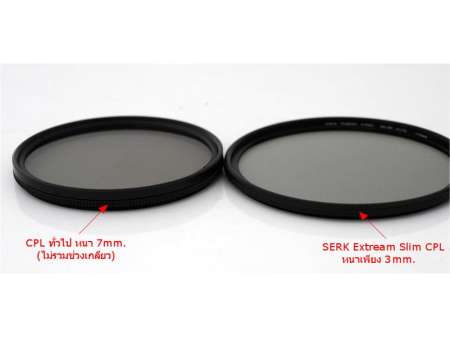 SERK Extreme Slim CPL Circular Polarizing Filter ขอบบาง ขนาด 62 mm.