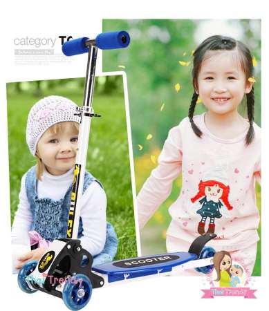 Thaitrendy Scooter สกู๊ตเตอร์ 4 ล้อ ปรับความสูงได้ 4ระดับ (มี VDO รีวิว)