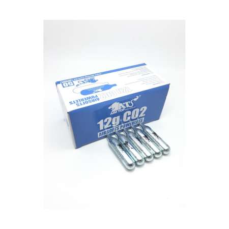 สินค้าลดราคา แก๊สหลอด Co2 12g. ยี่ห้อ AIMTOP แพ็ค 5 หลอด ซื้อเลย สินค้า