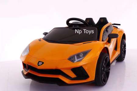 Np Toys รถแบตเตอรี่เด็ก รถเด็กนั่ง แลมโบกินี่(รุ่นคันใหญ่เปิดประตูปีกนก)ขนาด2มอเตอร์ บังคับวิทยุด้วยรีโมทและขับธรรมดา