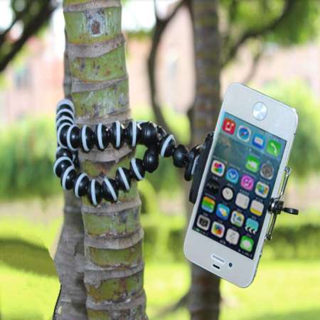 ขาตั้งกล้อง ขาตั้งมือถือ หนวดปลาหมึก 3 ขา (Gorillapod Octopus Flexible Leg Mini Tripod) Size S แถมฟรี ขาหนีบมือถือ 1 ชิ้น