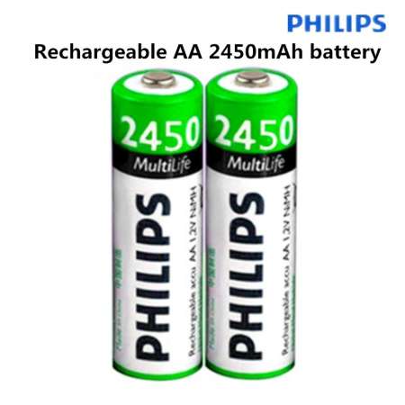 สินค้าใหม่ชั่วโมงนี้ PHILIPS ถ่านชาร์จ AA 2450 mAh NIMH Rechargeable Battery 2
ก้อน จำหน่ายดี