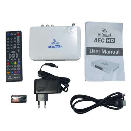 infosat รุ่น AEC TV กล่องบอลโลก 2018 + PSI จานดาวเทียม PSI OKD 35 cm. พร้อมสาย 30 เมตร