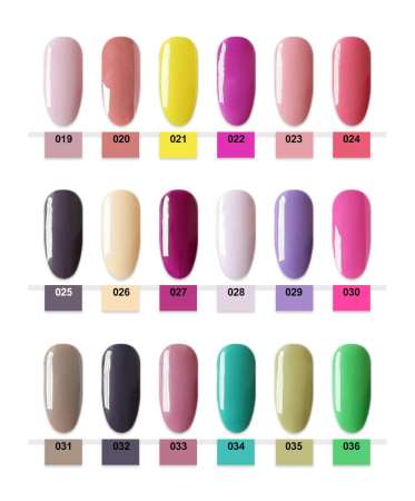 Gelpolish ยาทาเล็บเจล สีเจล สียาทาเล็บเจล เนื้อสีแน่น ติดทนนาน 15ml. (เบอร์ 001-024) (สีเจลต้องอบด้วยเครื่องUV/LEDเท่านั้น ไม่สามารถแห้งเองได้)