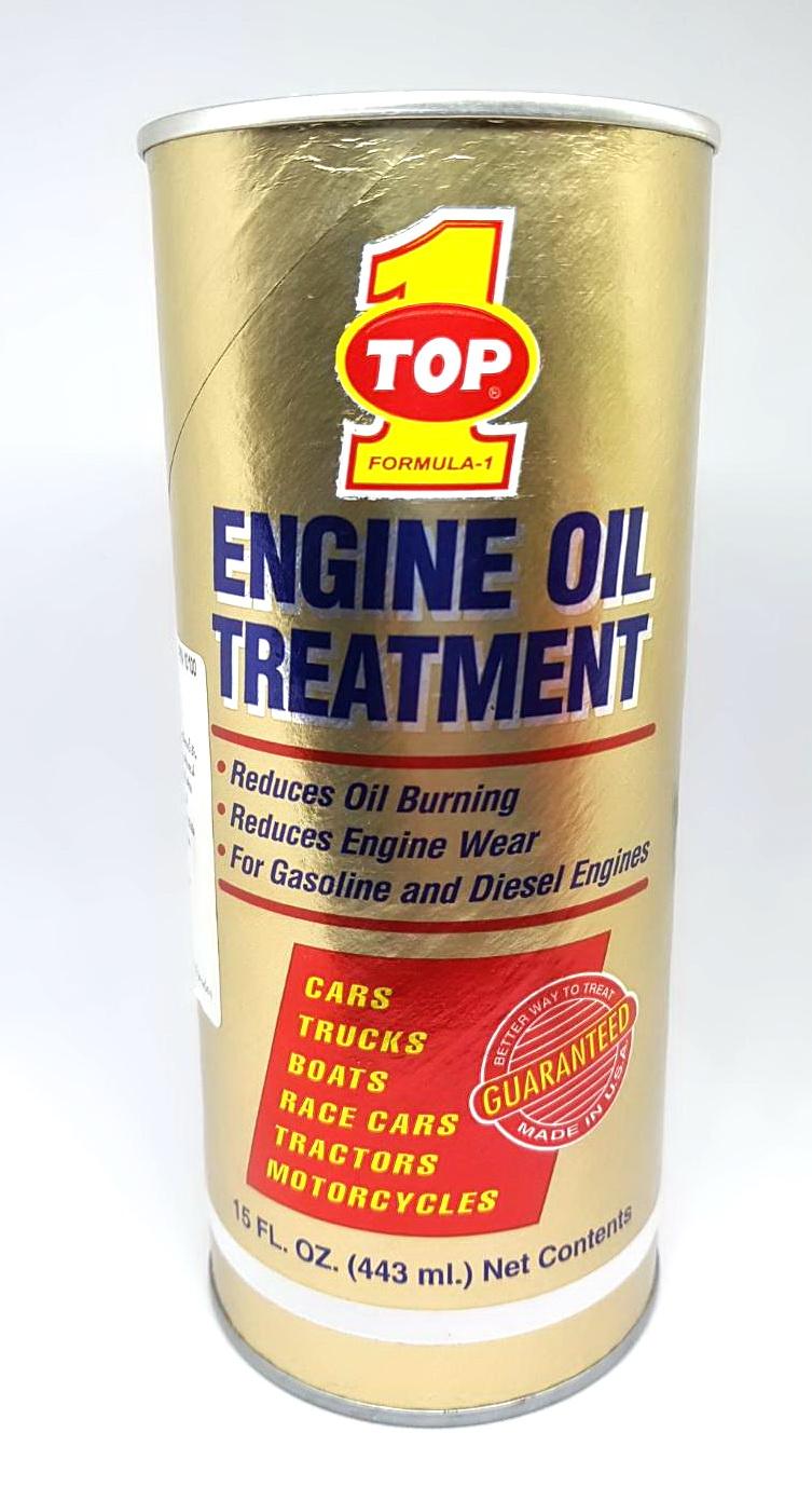 TOP1 หัวเชื้อน้ำมันเครื่อง ENGINE OIL TREATMENT (443ml.กระป๋องทอง) Lazada.co.th