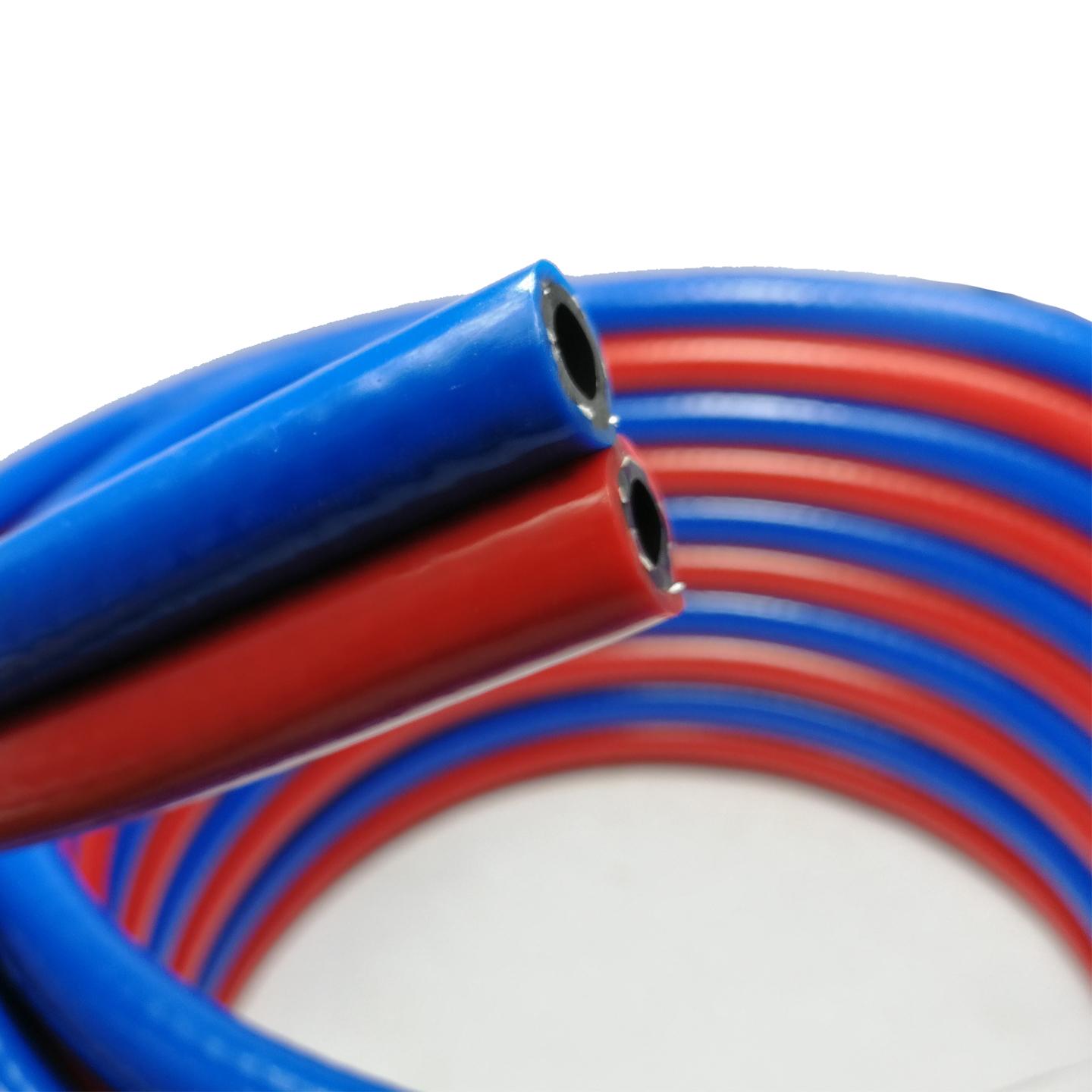 **ส่งฟรี** สายลมคู่ PVC น้ำเงินแดง TAKARA 20 เมตร ขนาดรูใน 6.3มิล สาย