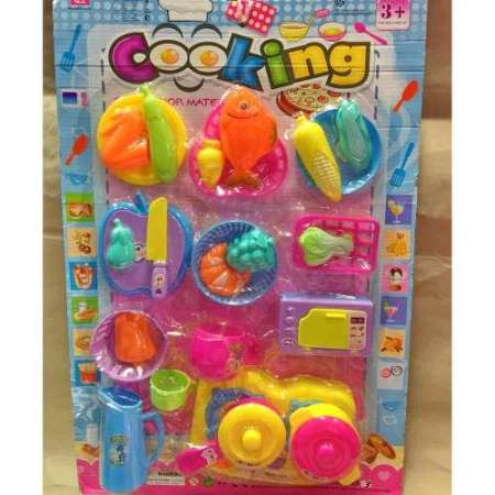 Worktoys ของเล่นเด็ก ชุดครัวจำลอง พร้อมอาหารและอุปกรณ์