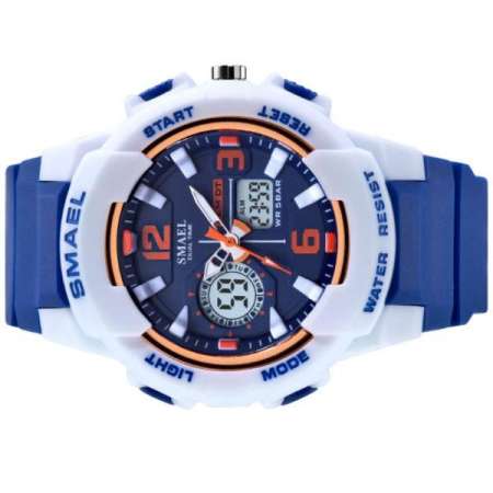 SMAEL นาฬิกาข้อมือผู้หญิง/ผู้ชาย กันน้ำ 100%  Sport Digital LED  Analog สีสันสุดCool SM1643 SM1645 พร้อมกล่องเหล็ก SMAEL