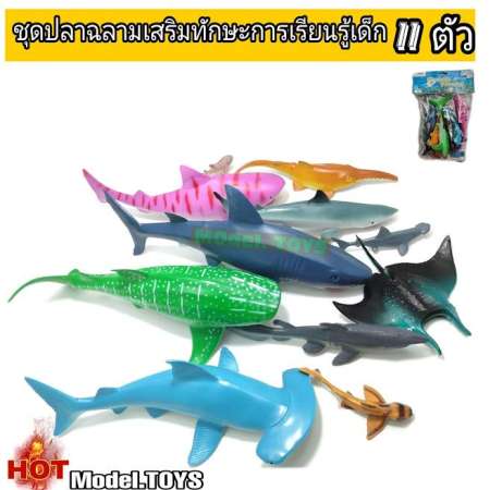 โมเดล ชุดฉลาม11ตัว NO.63900