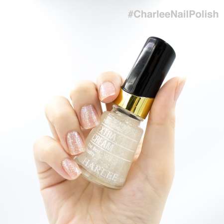 Charlee Nail Polish ยาทาเล็บชาลี 15 ml. สีกากเพชร เบอร์ 58