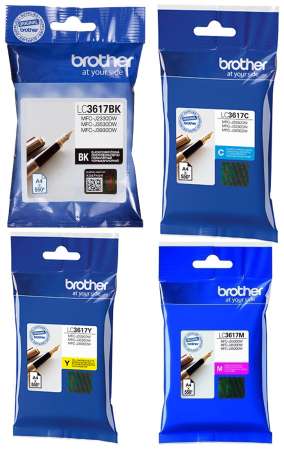 Brother LC-3617 ของแท้ (แบบยกชุดสุดคุ้ม) สำหรับรุ่น Brother MFC-J2330DW, MFC-J3530DW, MFC-J3930DW Brother LC-3617 ของแท้ (แบบยกชุดสุดคุ้ม) สำหรับรุ่น Brother MFC-J2330DW, MFC-J3530DW, MFC-J3930DW