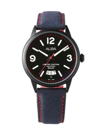 ALBA Limited Edition modern ladies นาฬิกาข้อมือหญิง สายหนังหุ้มยีนส์ (ผลิตมาเพียง 550 เรือนในโลก) รุ่น AS9C09X1