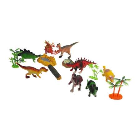 Dino Set โมเดลไดโนเสาร์ ของเล่นไดโนเสาร์ หุ่นไดโนเสาร์ ตุ๊กตาไดโนเสาร์ [16ชิ้น]