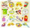 Todds  Kids Toys  จิ๊กซอว์หมุดไม้ชุดของใช้ในชีวิตประจำวัน พร้อมรูปใต้หมุดไม้