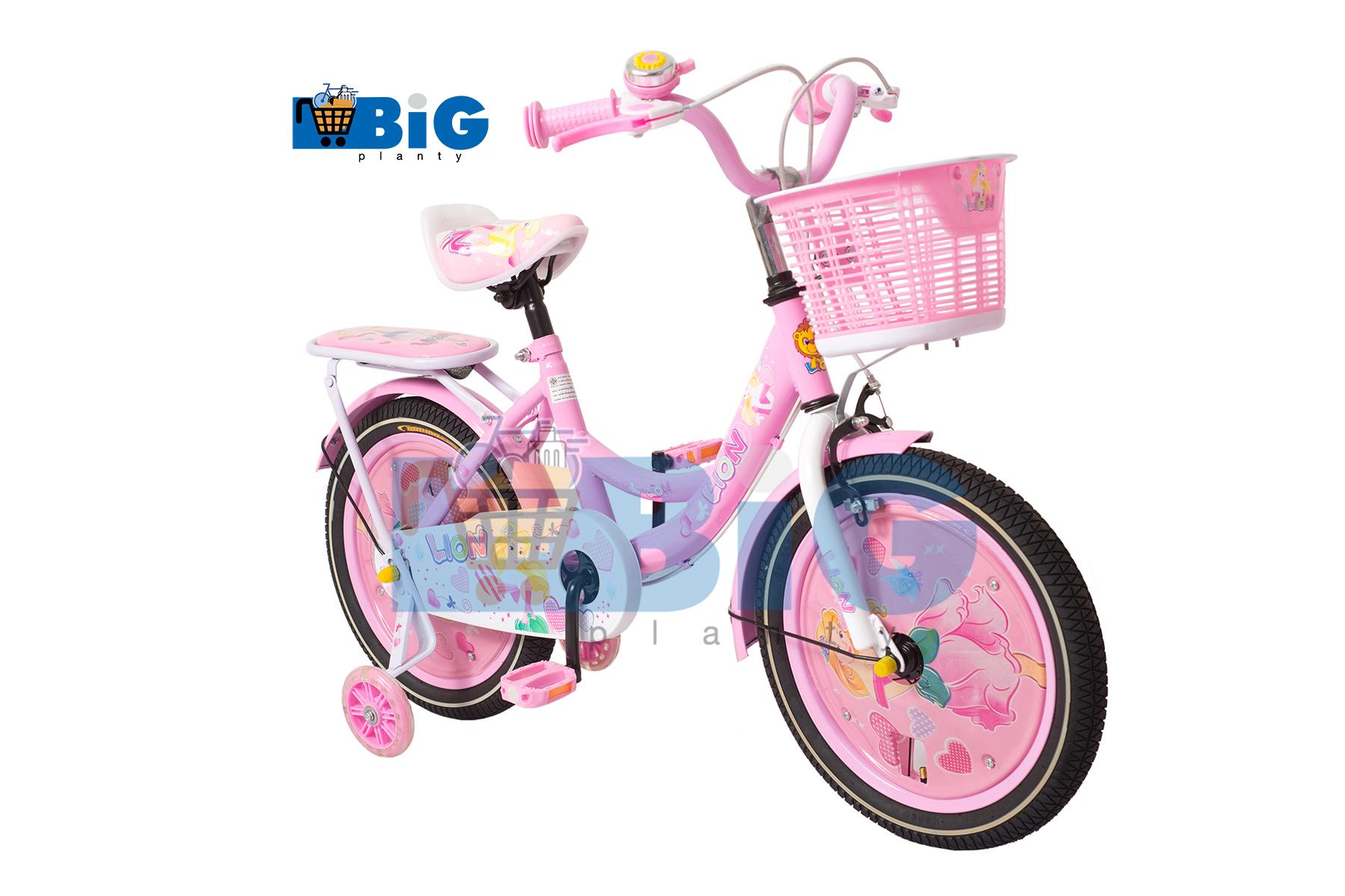 BigPlantyจักรยานเด็ก ลายเจ้าหญิงน้อยสุดเลิฟ No.6161 16นิ้ว สีชมพูอ่อน