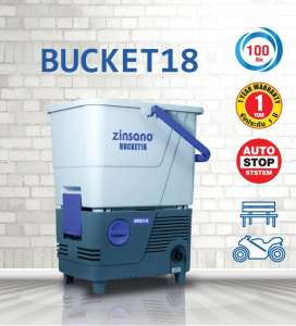 ZINSANO เครื่องฉีดน้ำแรงดันสูง รุ่น BUCKET18 แรงดันน้ำ 100 bar.