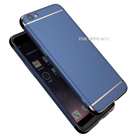 WANASA Case Oppo A71เคสออปโป เอ เจ็ดหนึ่ง เคสหัวท้าย เคสประกบ เคสกันกระแทก แบบไม่หนา สีเมทัลลิค หัว-ท้าย (ประกบ 3 ชิ้น) สินค้าใหม่