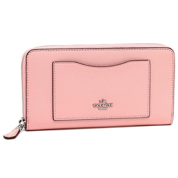 F54007 COACH ACCORDION ZIP WALLET IN CROSSGRAIN LEATHER กระเป๋าตังค์ใบยาว COACH หนัง