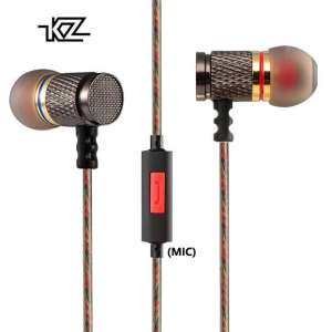 KZ EDR Wired HiFi In-ear Earphone 3D Stereo Bass Sound Noise Isolating Headset Metal Headphone with HD Microphone for Smart Phone Tablet