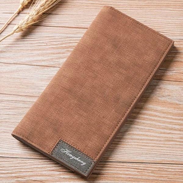 Trusty กระเป๋าใส่เช็ค กระเป๋าเงินใบยาว กระเป๋าโทรศัพท์ 177ZX (สีน้ำตาล)