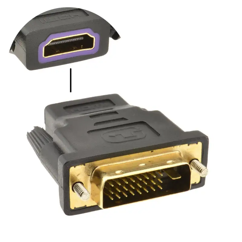ภาพหน้าปกสินค้าตัวแปลงสาย HDMI (F) เป็น DVI (M) 24+1 - Converter HDMI (F) TO DVI (M) 24+1 จากร้าน new shop2018 บน Lazada