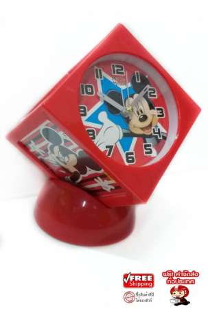 นาฬิกาปลุกตั้งโต๊ะ สไตล์มิกกี้เม้า เสียงดัง ดีไซน์สวย