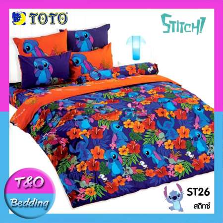 ราคาๆ TOTO ชุดผ้าปู 3.5 ฟุต (3 ชิ้น) (ไม่รวมผ้านวม) สติช Stitch 2018-1 กำหนด