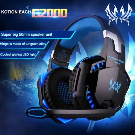 หูฟังเกมมิ่ง Kotion EACH สำหรับ PC (มีไมค์) รุ่น G2000  Kotion Each หูฟังสำหรับเกมเมอร์ เสียงsurround