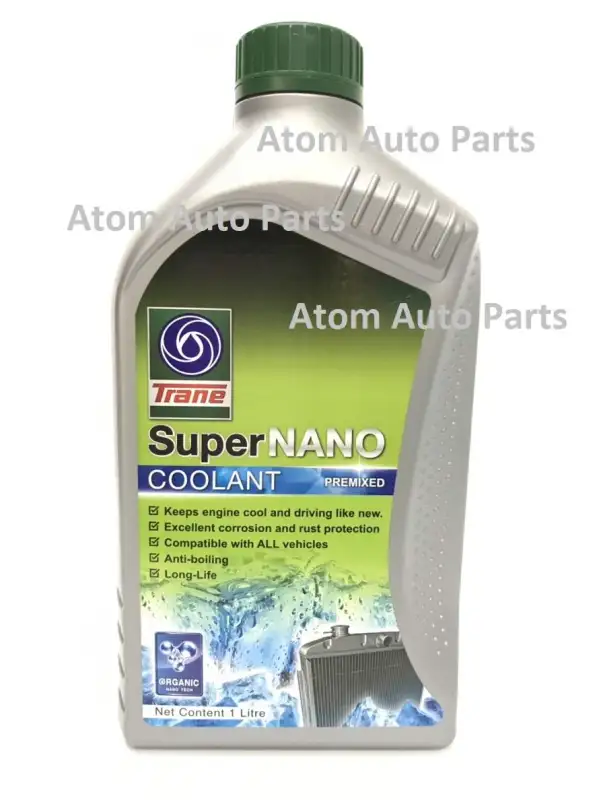 ภาพหน้าปกสินค้าTrane น้ำยาเติมหม้อน้ำ 1 ลิตร Super Nano น้ำยาหล่อเย็นแบบไม่ต้องผสมน้ำ(สีเขียว) จากร้าน Atom Auto Parts บน Lazada