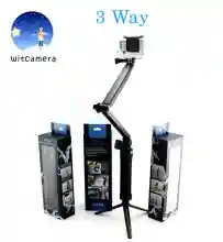 ภาพขนาดย่อของภาพหน้าปกสินค้า3 Way ไม้เซลฟี่พับได้ ขาตั้ง3ขาในตัว สำหรับโทรศัพท์ และ กล้อง 3 Way Selfie Monopod GoPro Hero 11/10/9/8/7/6/5/4/3+/3 SJCam Yi จากร้าน witcamera บน Lazada ภาพที่ 1