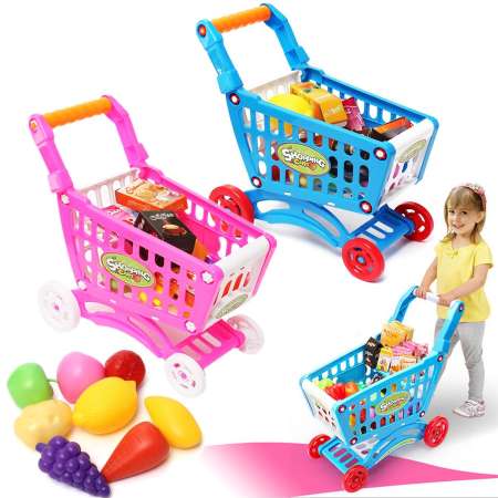 playtoys shopping cart and food play set รถเข็นช็อปปิ้ง พร้อม ของเล่น