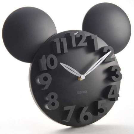 Room Story Wall Clock :  นาฬิกาแขวนผนังมิกกี้เมาส์ 3D (สีดำ)