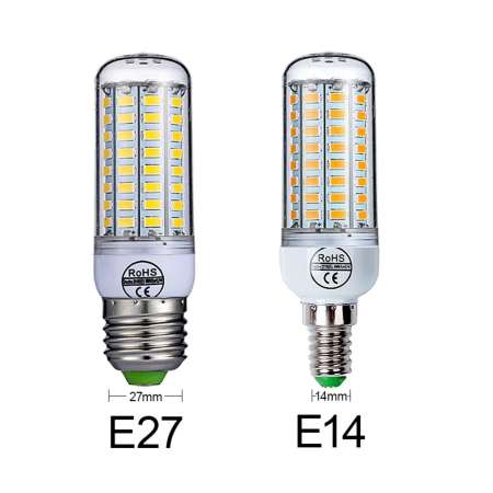 89LEDs E27 White หลอดไฟแอลอีดีทรงข้าวโพดแสงสีขาว