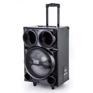 ชุดลำโพงล้อลากเคลื่อนที่ 12 นิ้ว ดำ เอสเคจี AV-8111 BT