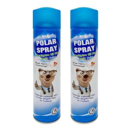 Polar Spray Eucalyptus Oil Plus โพลาร์ สเปรย์ ยูคาลิปตัส 280ml. (2 กระป๋อง)