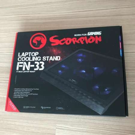 Marvo FN33 Notebook Cooling Pad 5fans พัดลมระบายความร้อนโน๊ตบุ๊ค 5ใบพัด