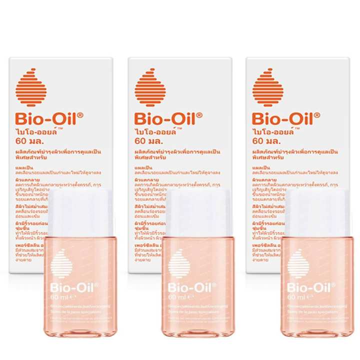 ราคา Bio oil ผลิตภัณฑ์รักษาแผลเป็นและรอยแตกลาย (60 ml. x 3 ขวด) พันทิป