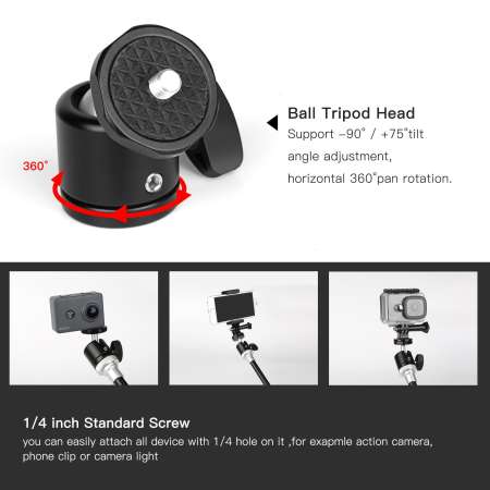 ยิง XT-443 96 เซนติเมตรอลูมิเนียมอัลลอยแบบพกพาไม้เซลฟี่ถ่ายรูปสำหรับ Hero 6 5 4 3 Yi 4 พัน H9 DSLR Selfie STICK หัว