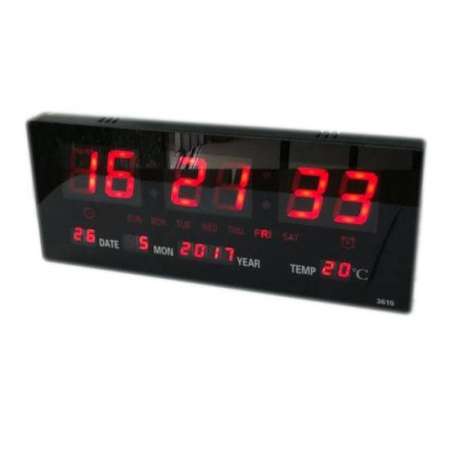 นาฬิกาดิจิตอลLED Number Clock แขวนผนัง รุ่น 3615 ขนาด 36X15X3CM นาฬิกาดิจิตอลLED Number Clock แขวนผนัง รุ่น 3615 ขนาด 36X15X3CM