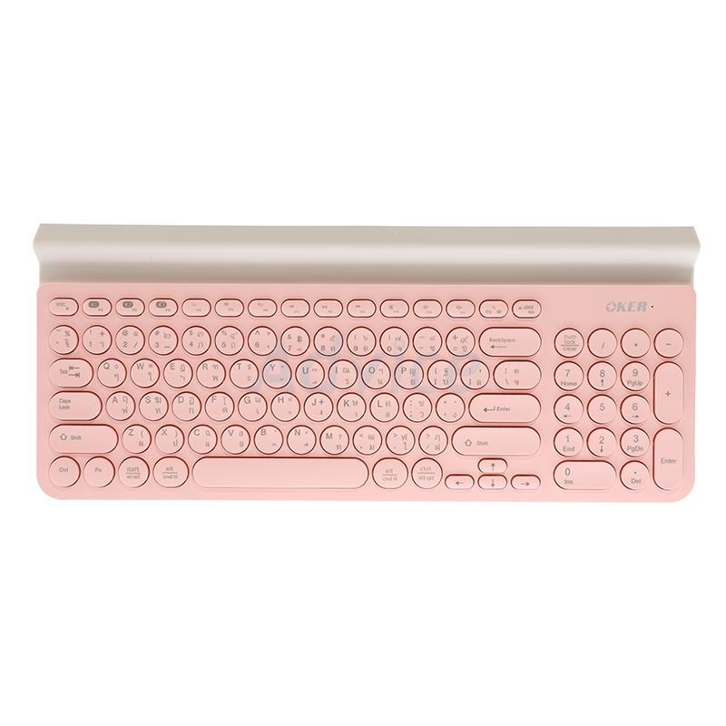 Oker Bluetooth Keyboard รุ่น IK-6650 มาพร้อมแท่นวางมือถือ