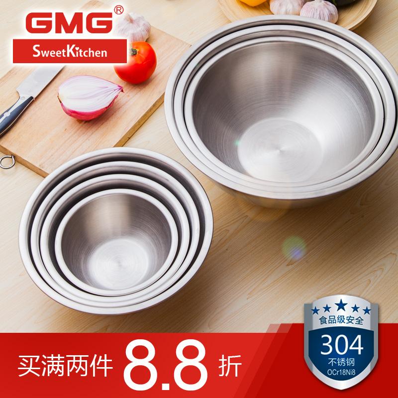 Đồ Gia Dụng Hình Tròn Dày Lớn Canh Chậu Inox