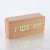 นาฬิกาดิจิตอลตั้งโต๊ะลายไม้ Digital LED Wooden Alarm Clock บอกเวลา บอกวันเดือนปี ตั้งปลุก และวัดอุณหภูมิได้ ฟังค์ชั่นครบครัน ลายไม้สีน้ำตาลอ่อน ไฟ LED สีเขียว (Brown/Green) : image นาฬิกาดิจิตอลตั้งโต๊ะลายไม้ Digital LED Wooden Alarm Clock บอกเวลา บอกวันเดือนปี ตั้งปลุก และวัดอุณหภูมิได้ ฟังค์ชั่นครบครัน ลายไม้สีน้ำตาลอ่อน ไฟ LED สีเขียว (Brown/Green)