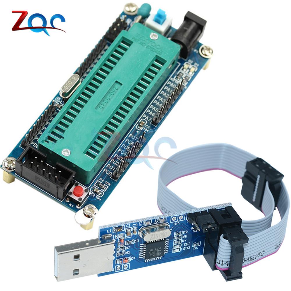 Avr Atmega16 Minimum System Board Atmega32 Development Board Usb Isp Usbasp Programmer For
