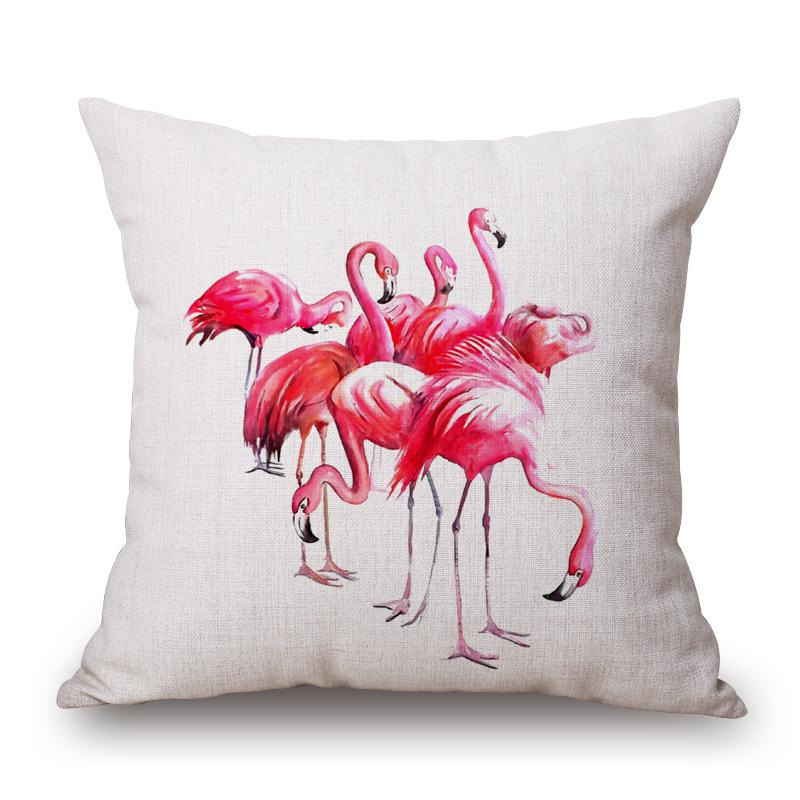 Bắc Âu Tối Giản Flamingo Dày Bông Gối Ôm Văn Phòng, Gối Tựa Gối Tựa Lưng Ô-tô Sô Pha Đệm Tựa Lõi Gối Tựa Lưng