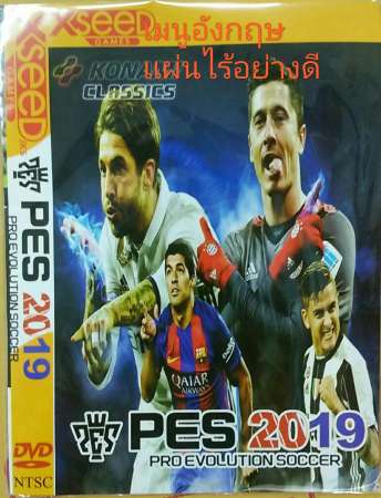 เเผ่นเกม ps2 PES 2019 เมนูภาษาอังกฤษ อัพเดทนักเตะ  100% ( แผ่นไรท์ )